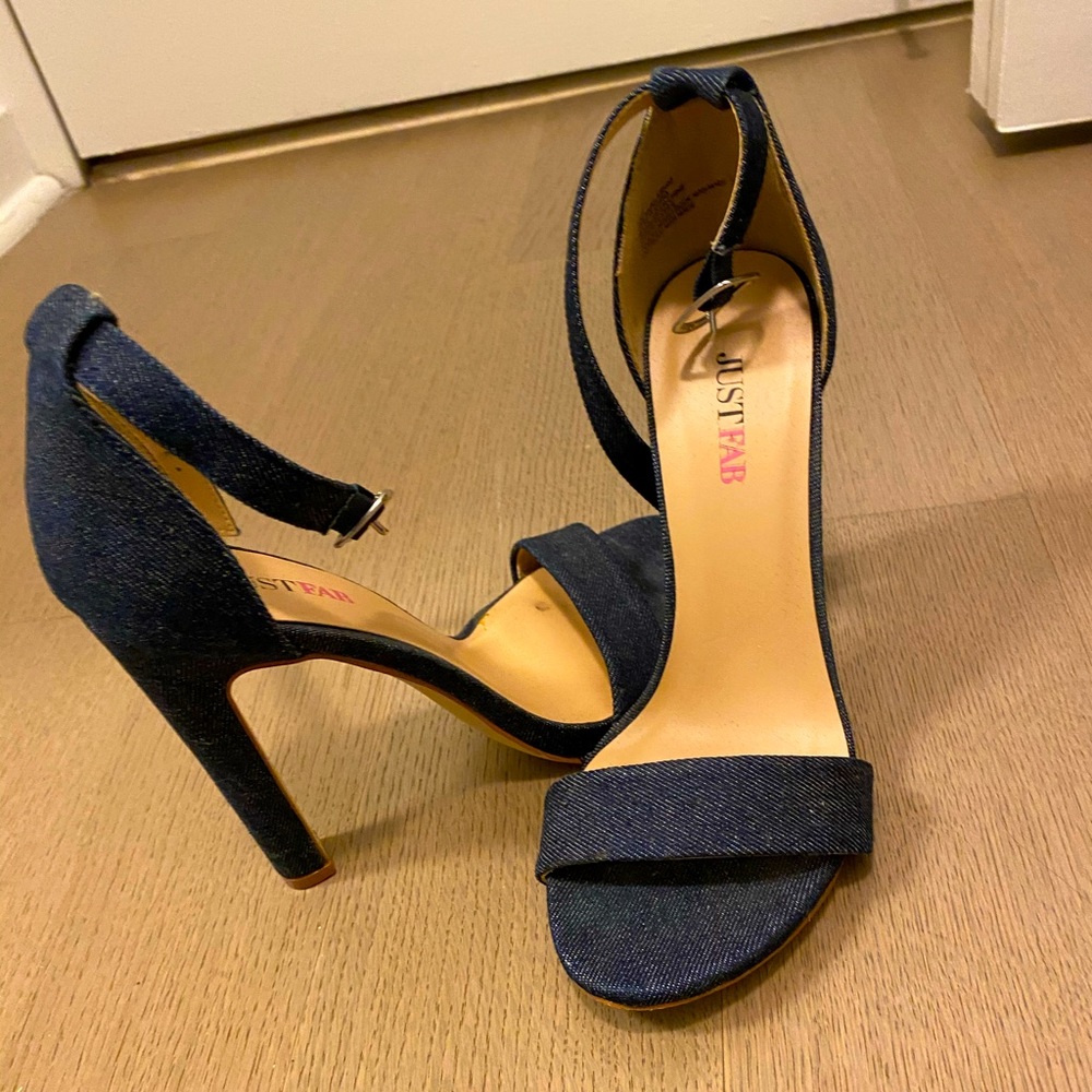 Just Fab Denim heels